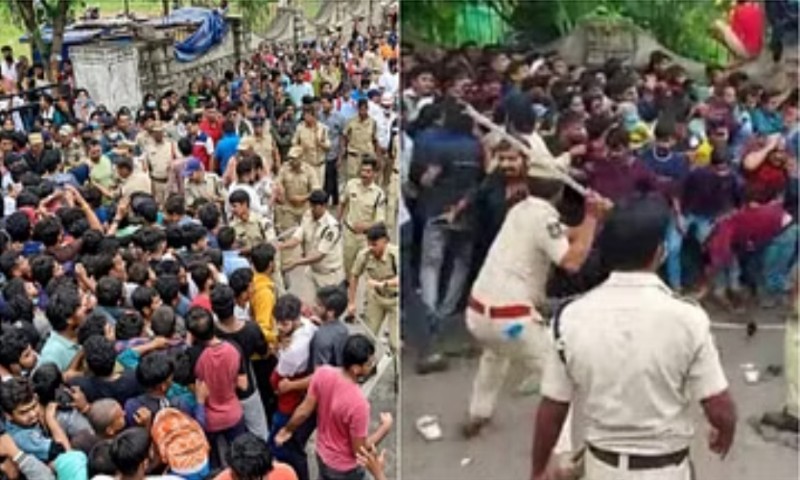 উত্তরাখণ্ডে চাকরিপ্রার্থীদের মিছিলে পুলিশের লাঠি, ধুন্ধুমার দেহরাদূনে 11